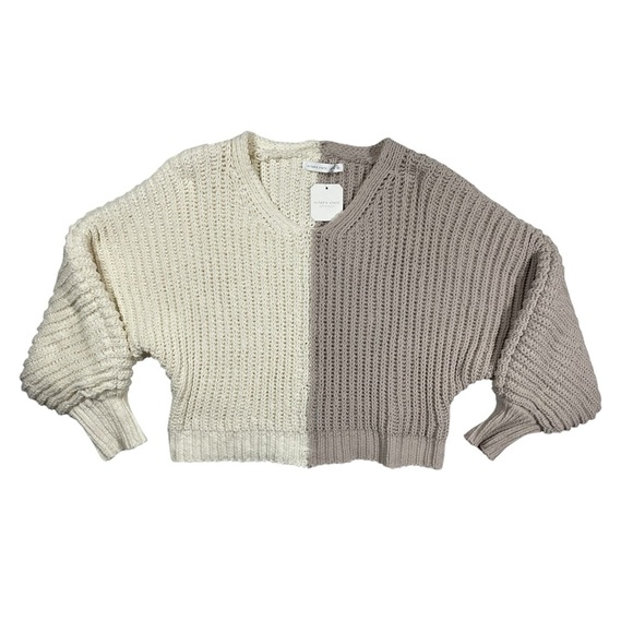 Altar'd State Sweaters - ALTAR’d State Sweater Colorblock Knit Cropped Pullover NWT Women’s Size Medium